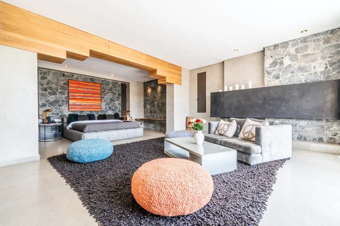 Villa Nerea, private villa rental in Bab Atlas, Marrakech: suite with sitting area