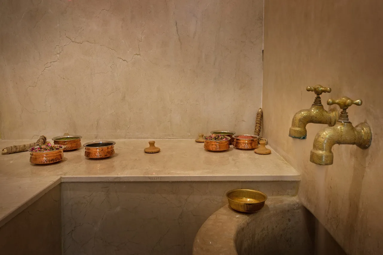 Villa Ersi, private villa rental on the Route de l'Ourika, Marrakech: traditional hammam
