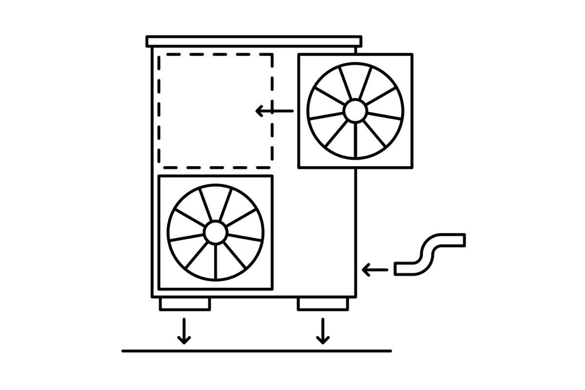Illustration d'installation de pompe à chaleur en Alsace par Rhin Climatisation