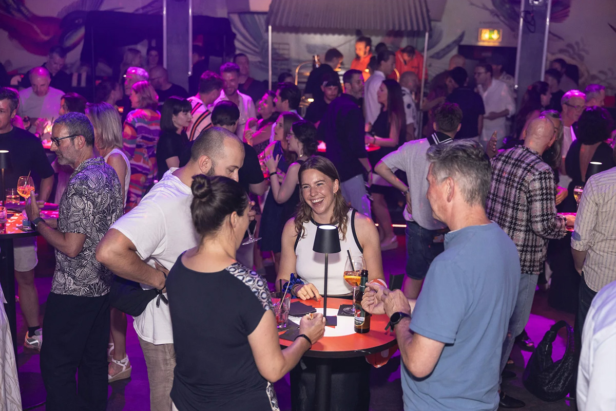 Guests having fun