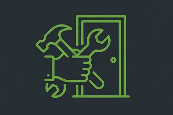 image of maintenance service team at work (for a property management company)