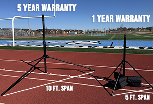 Endzone camera equipment during football game