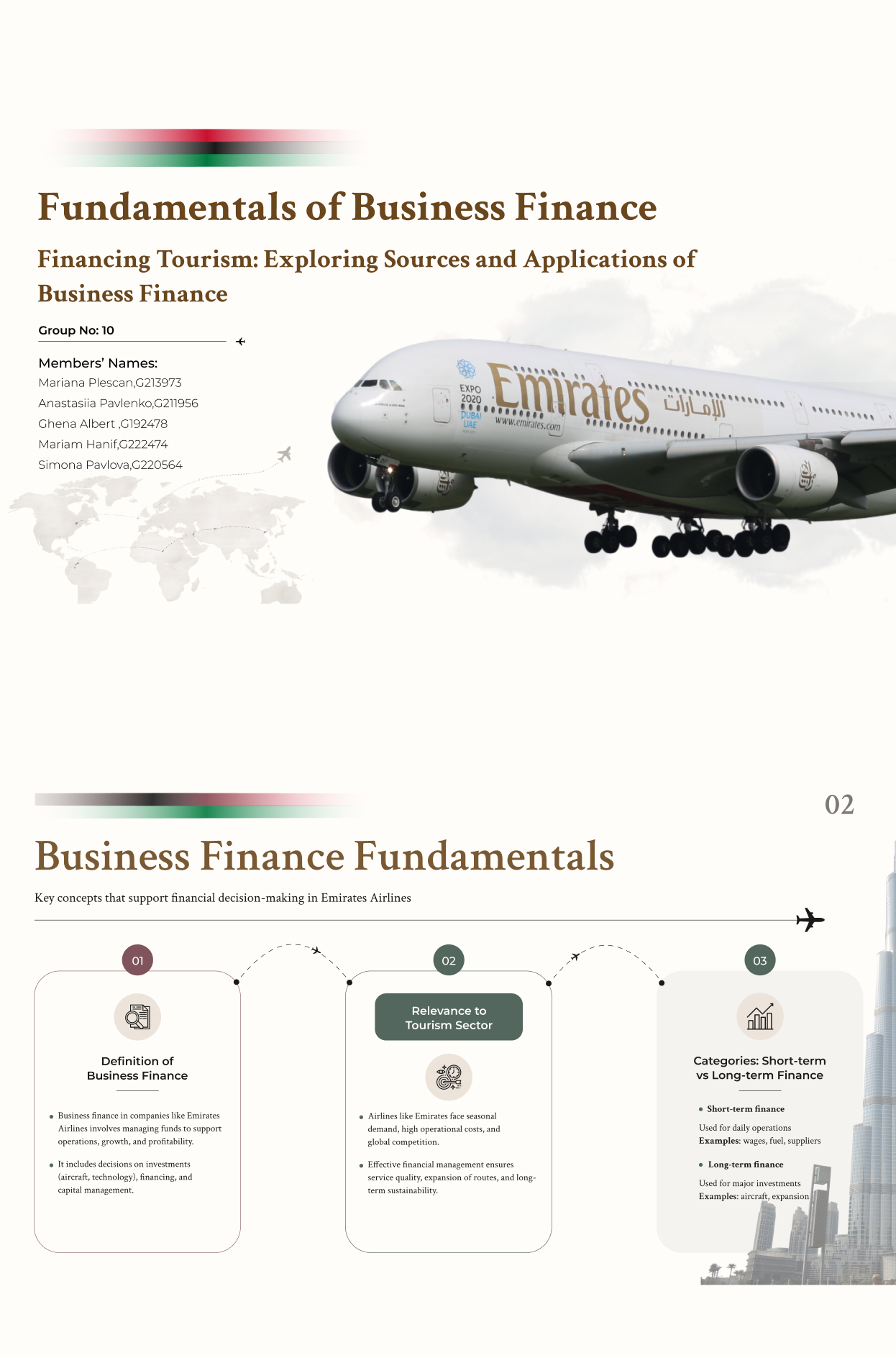 page presentation