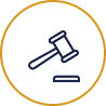 Outlined gavel icon