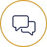 outlined chat icon