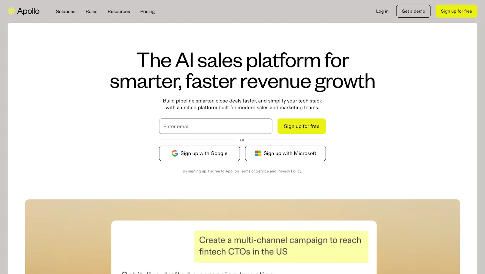 Apollo.io for finding and managing leads
