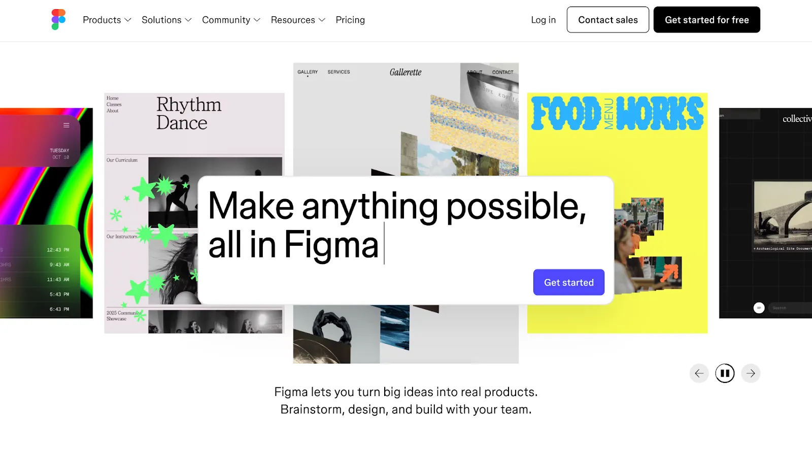 Figma pricing plans for different user types