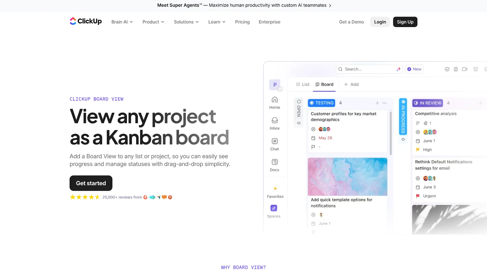 Pricing plans for ClickUp software solutions
