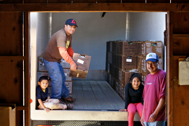 Loading the delivery truck