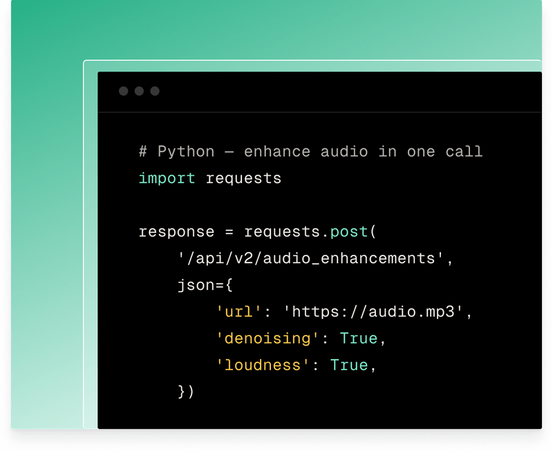 Audio Editing via API | Resemble AI