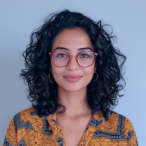 Portrait Of A Young Woman With Glasses