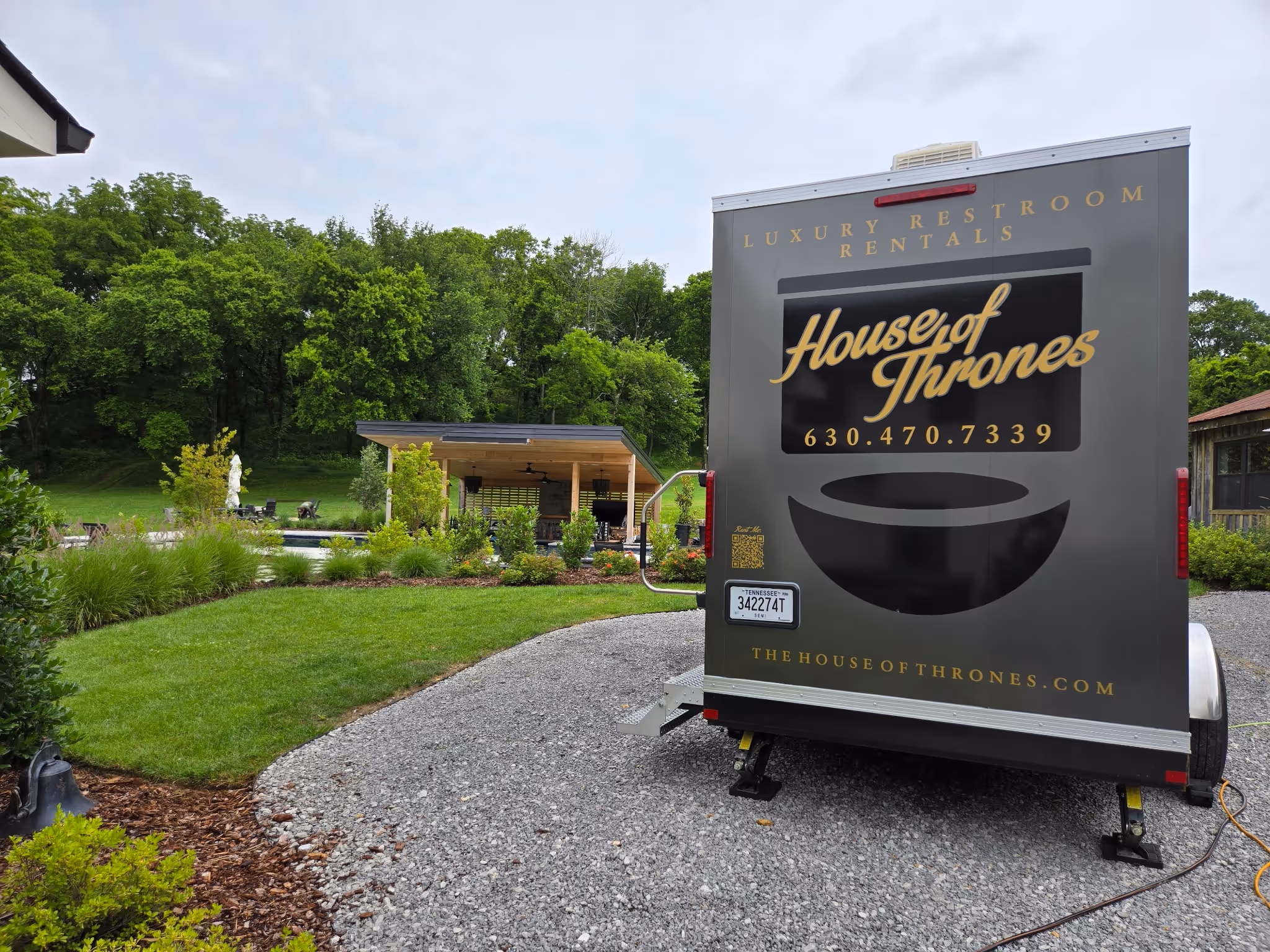 restroom-trailer-on-property-with-pool