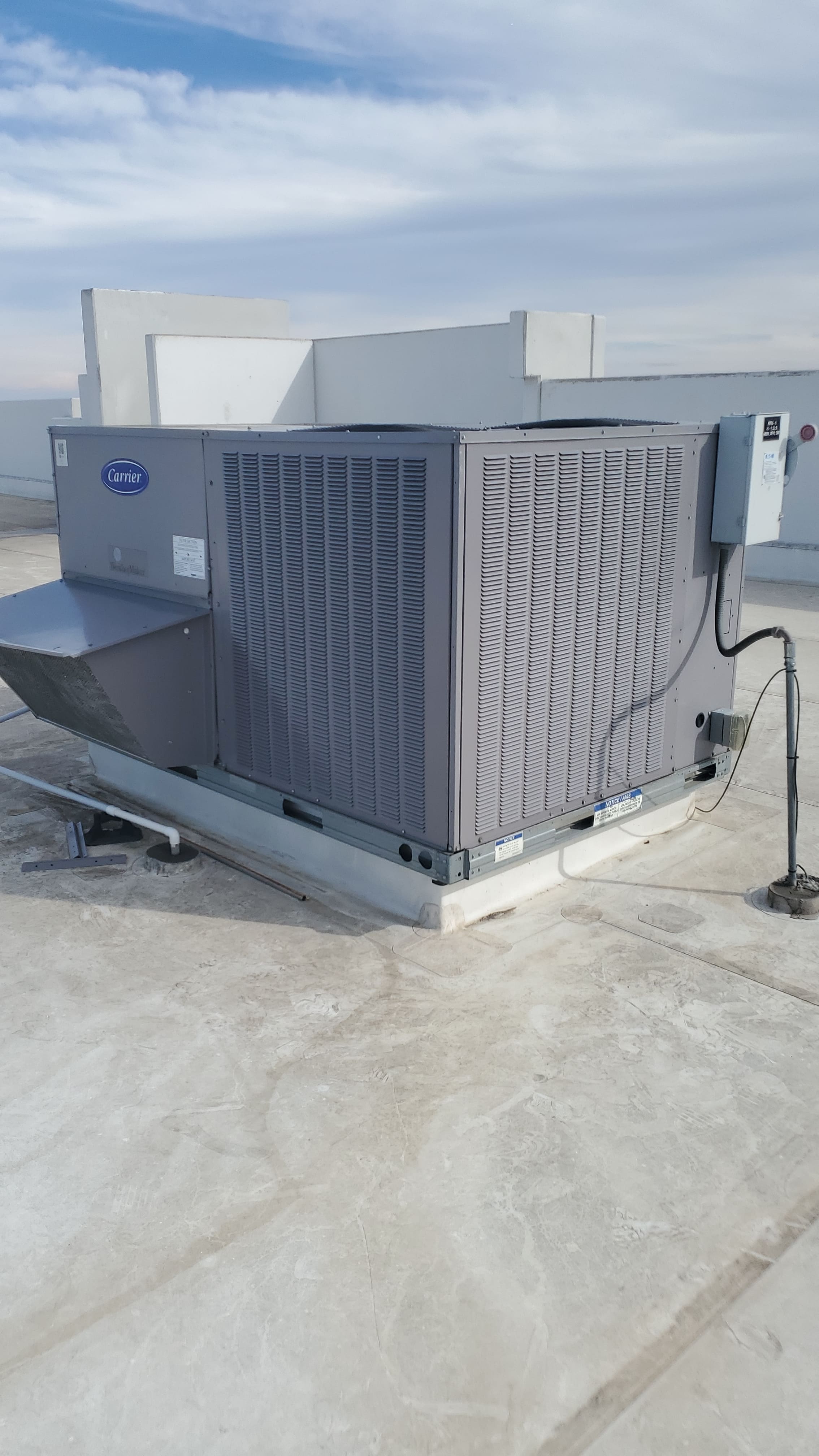 Rooftop equipment installation