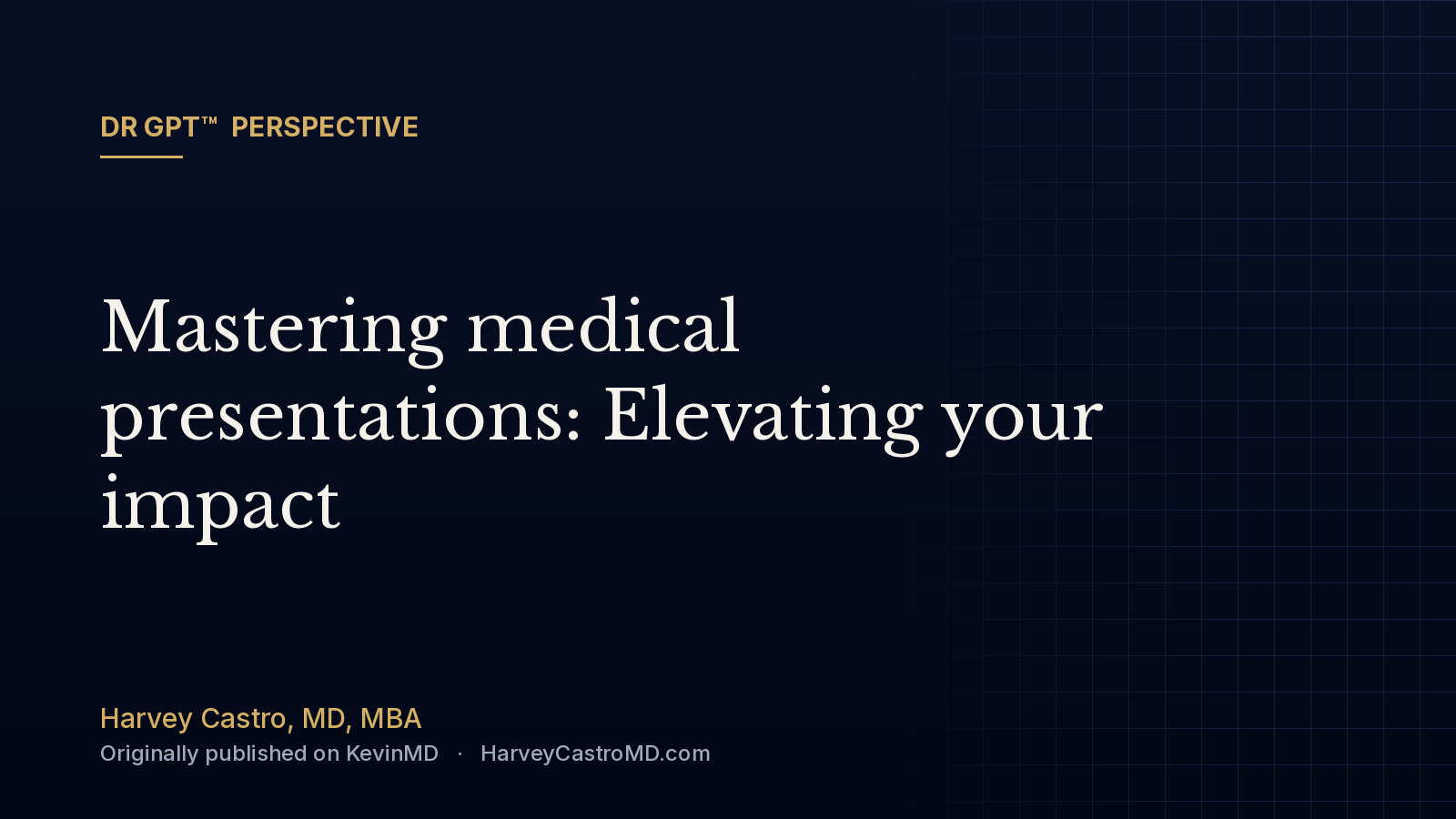 Mastering medical presentations: Elevating your impact