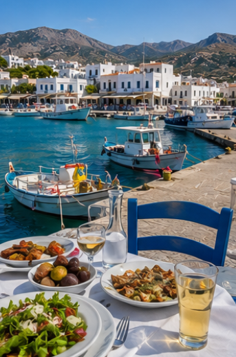 image of a travel guide in action