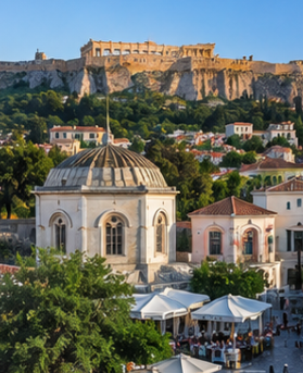 [background image] image of aerial view over popular travel destination 1