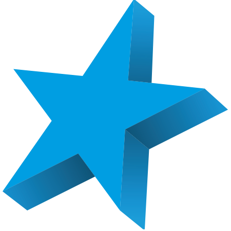 blue star shape