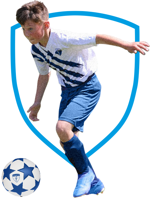 Young Legends player with the ball