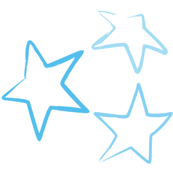 Hand drawn stars