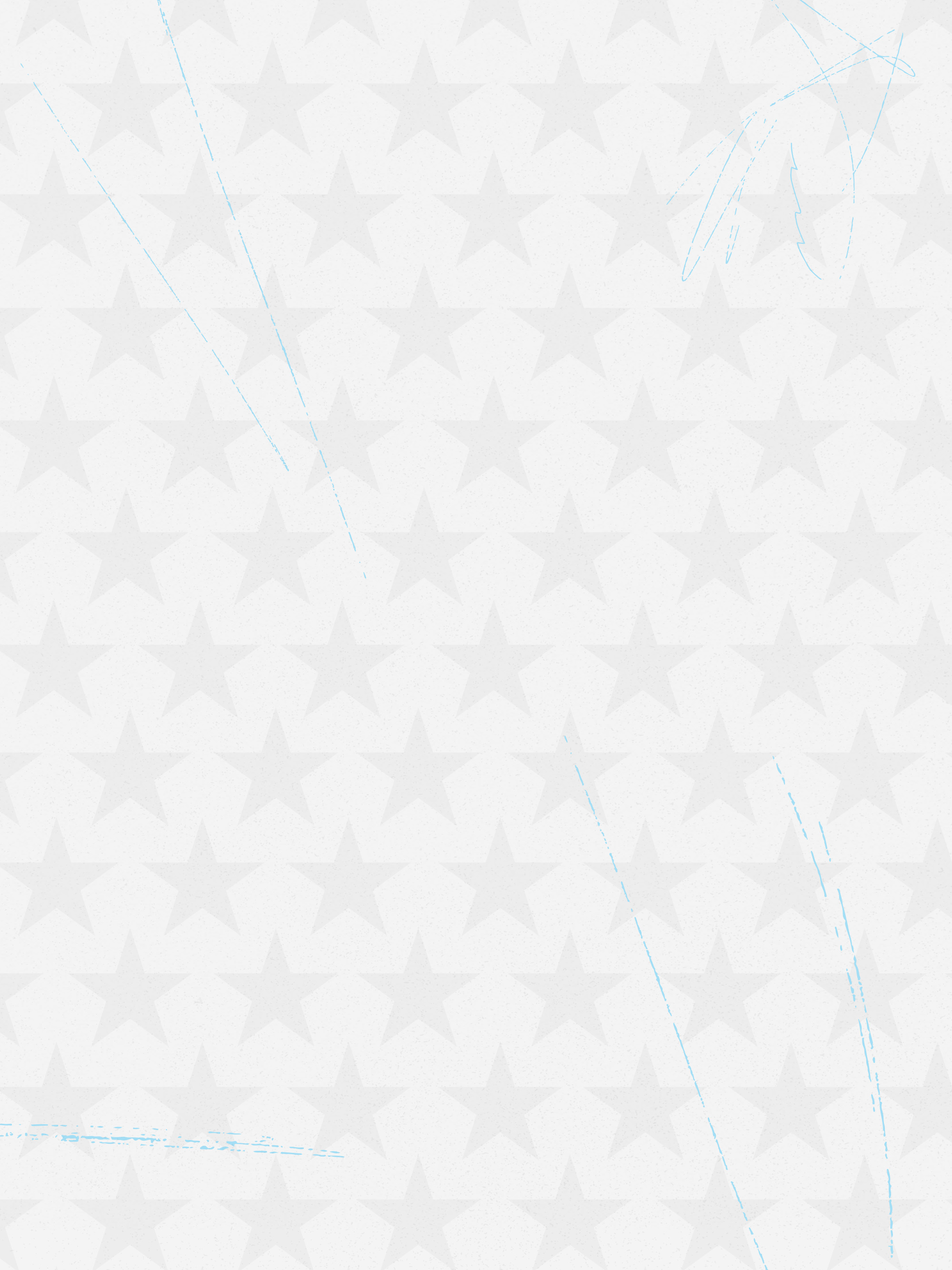 White background with stars pattern
