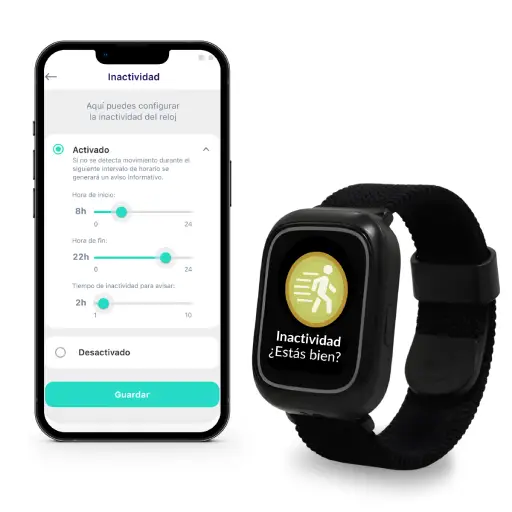 El reloj de SeniorDomo detectará si el usuario no está activo durante un periodo de tiempo prudencial y avisará a los contactos cercanos.
