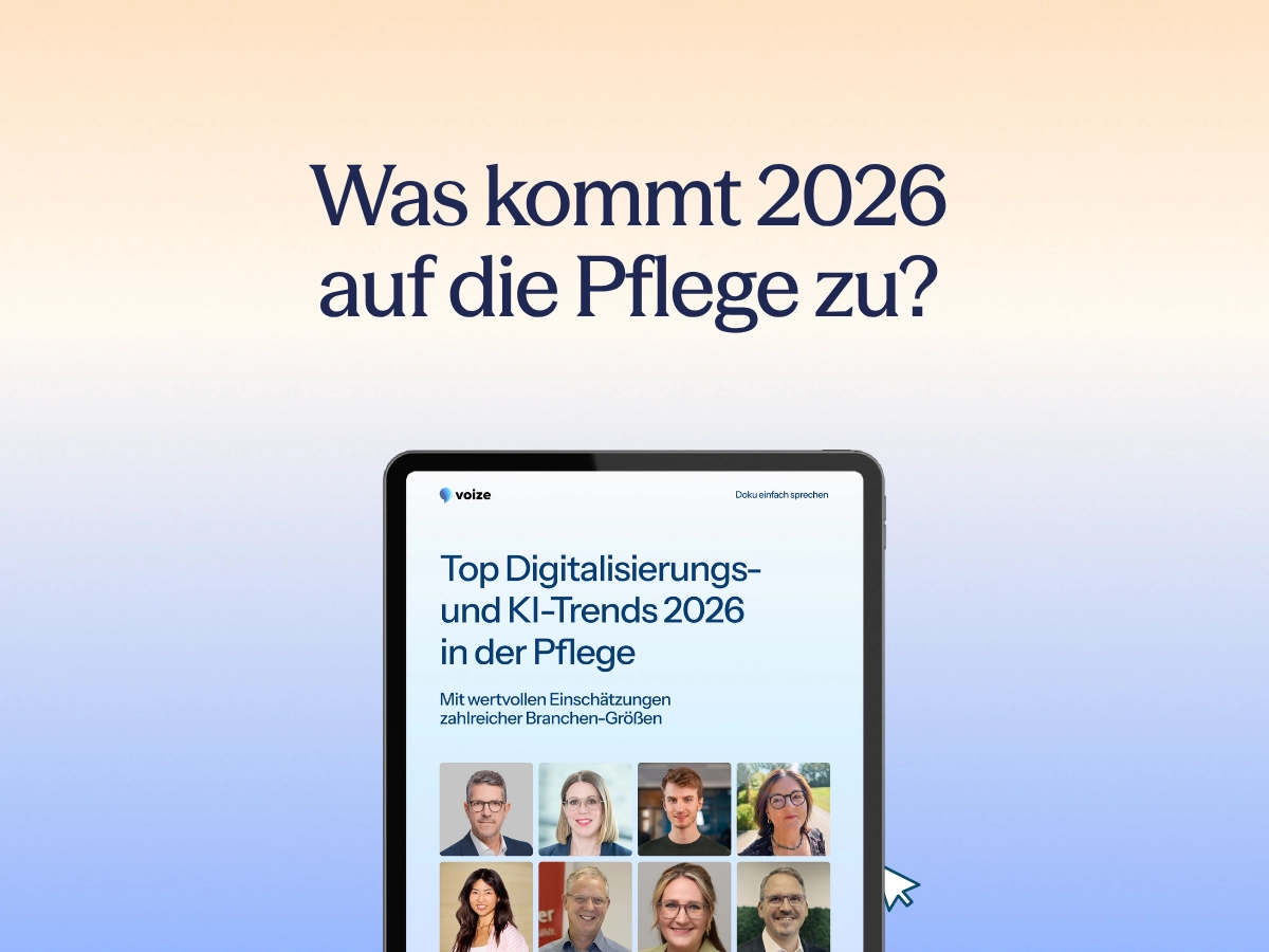 Titelbild zum Artikel „8 Trends, die die Pflege 2026 verändern“.