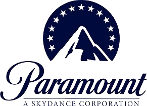Paramount logo with a mountain surrounded by stars and cursive text.