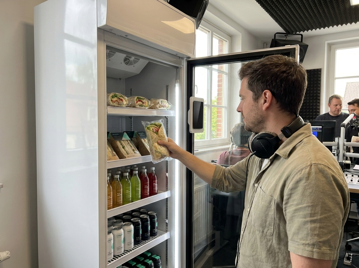 Verkaufsautomat mit Telemetrie – Radiosender