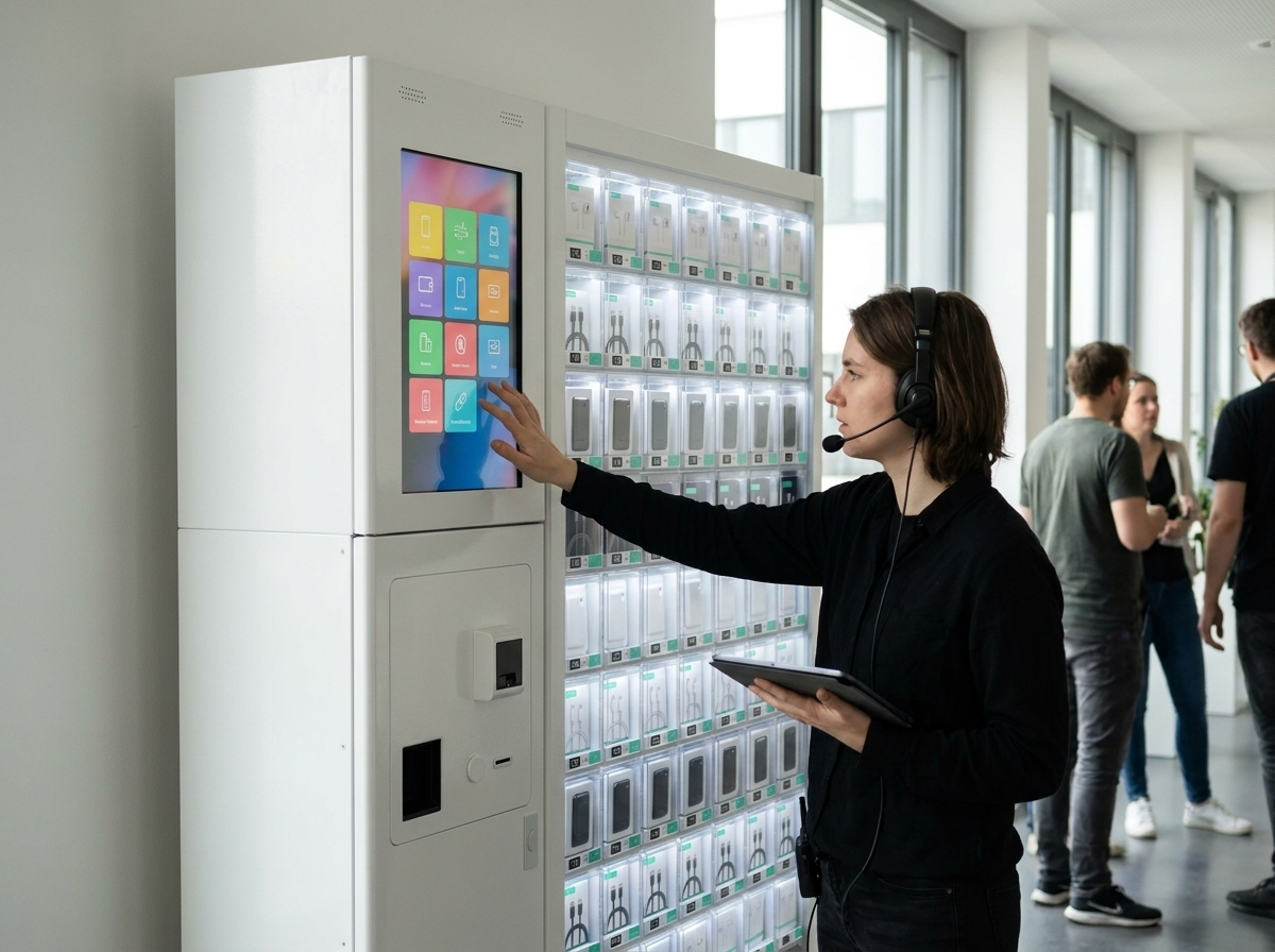 Verkaufsautomat in Köln – TV-Studio