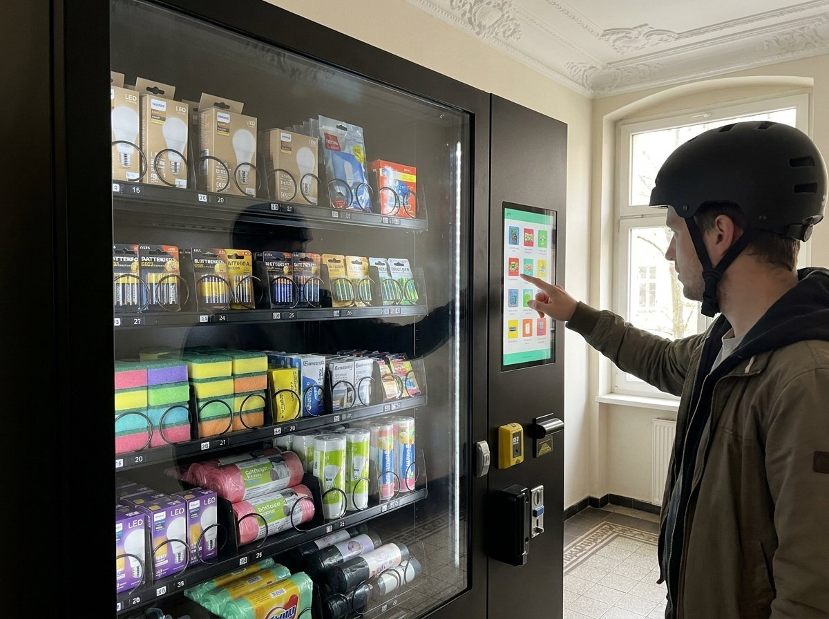 Verkaufsautomat in Berlin – Altbau Eingang
