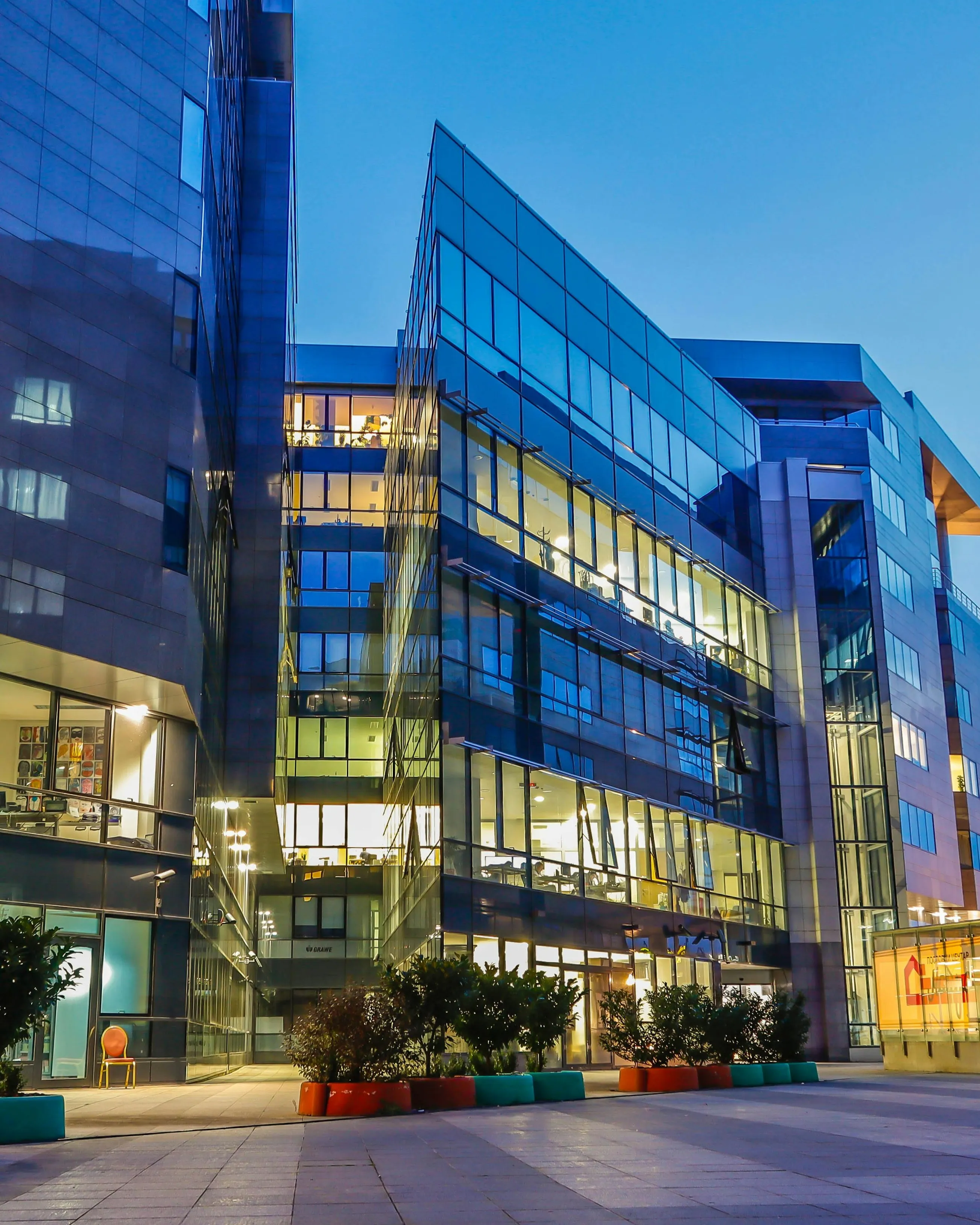 Modern commercial office building in Greater Vancouver
