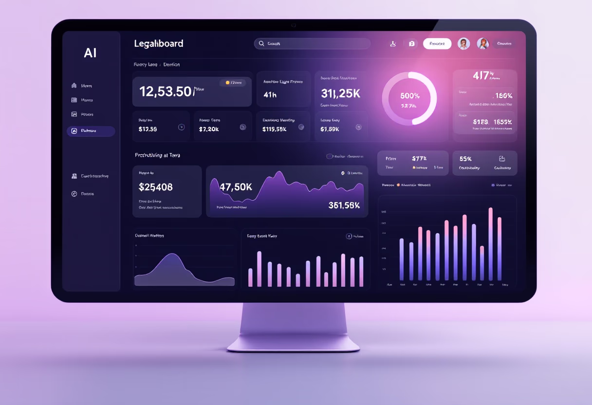 Monitor showing data