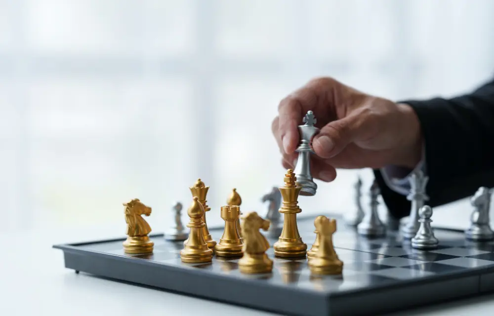 Investigations as imaged in a chess game