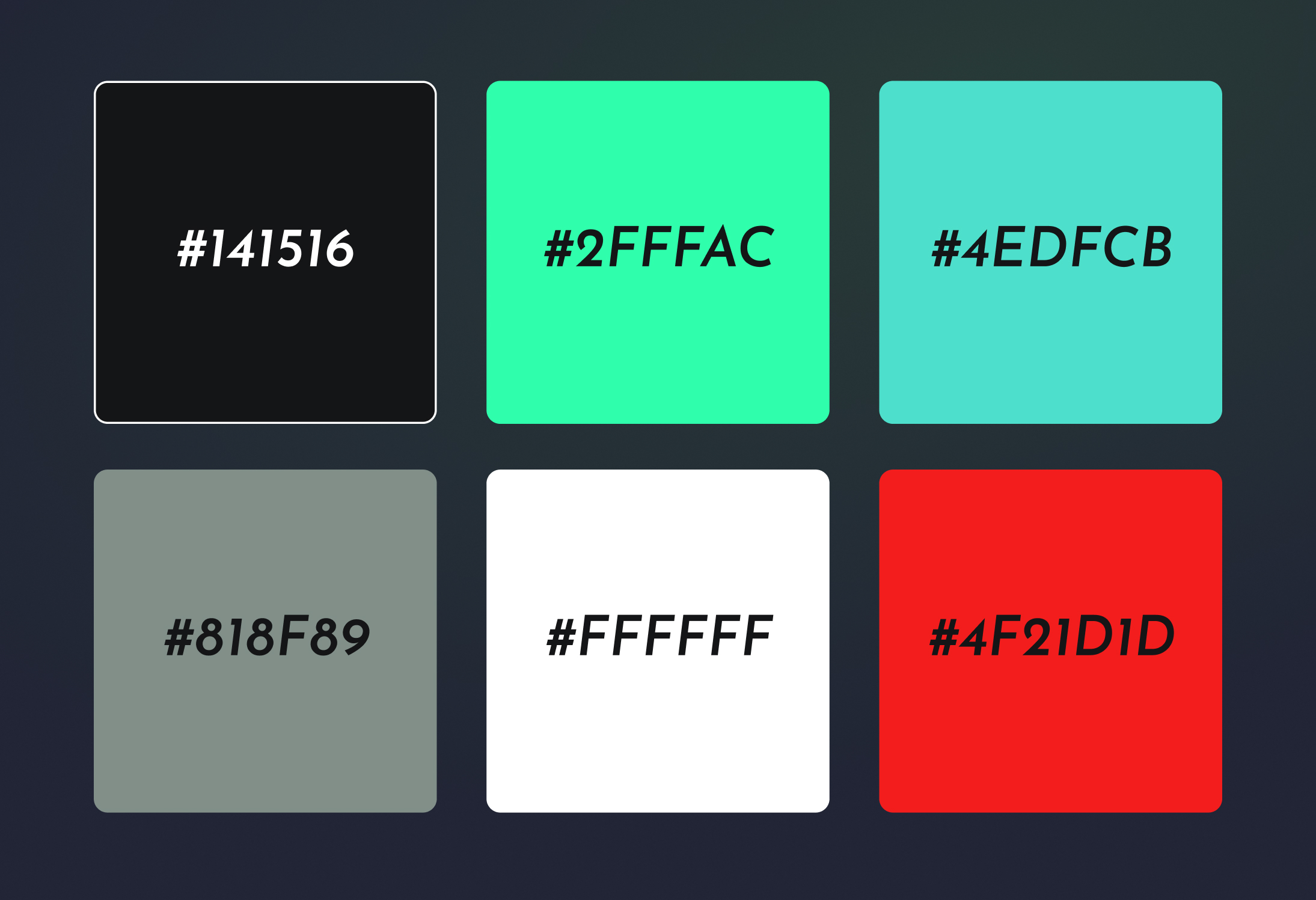 4 mobile screenshots of ETF screener prototype