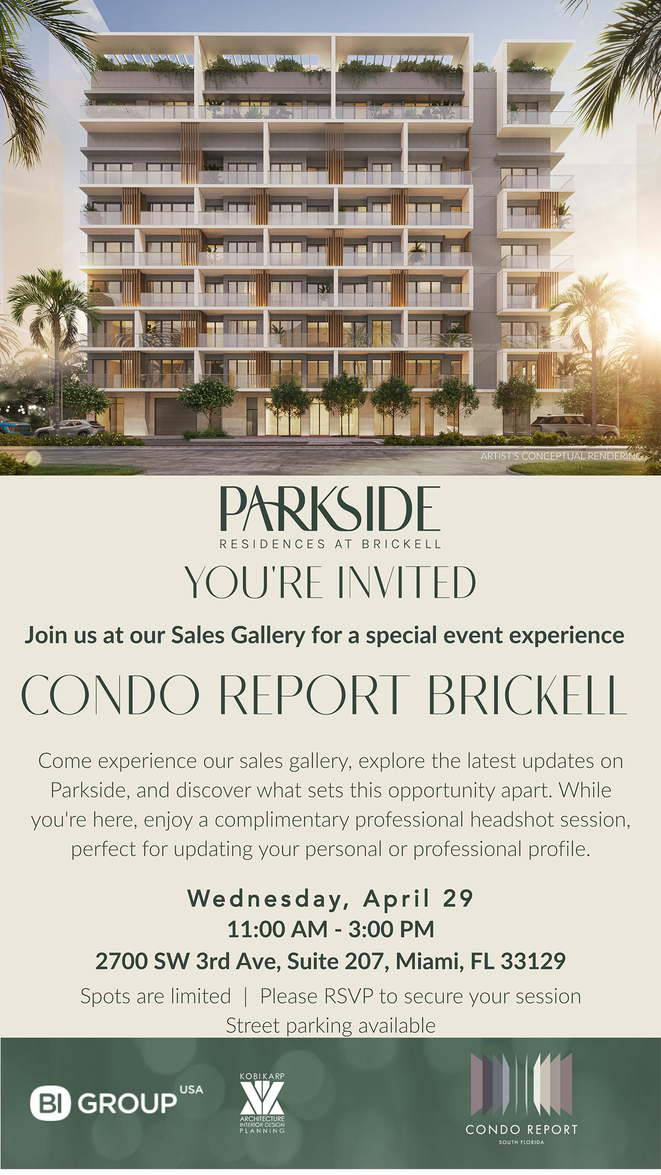 Parkside broker event April 29