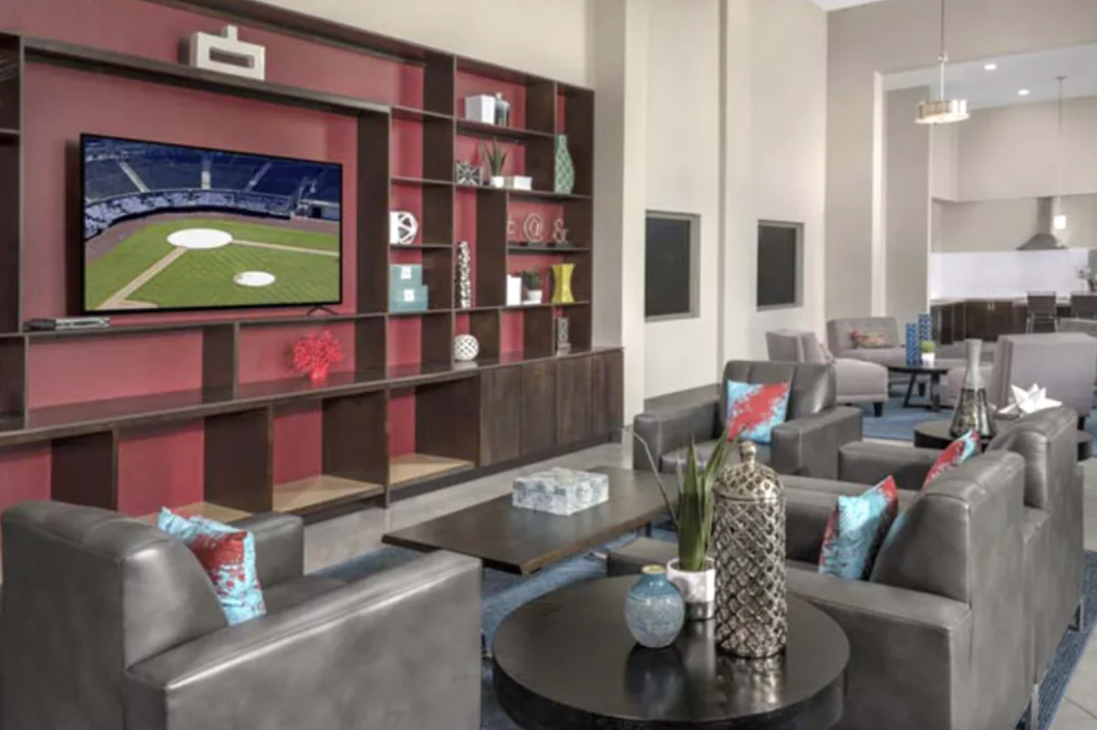 Leasing office lobby