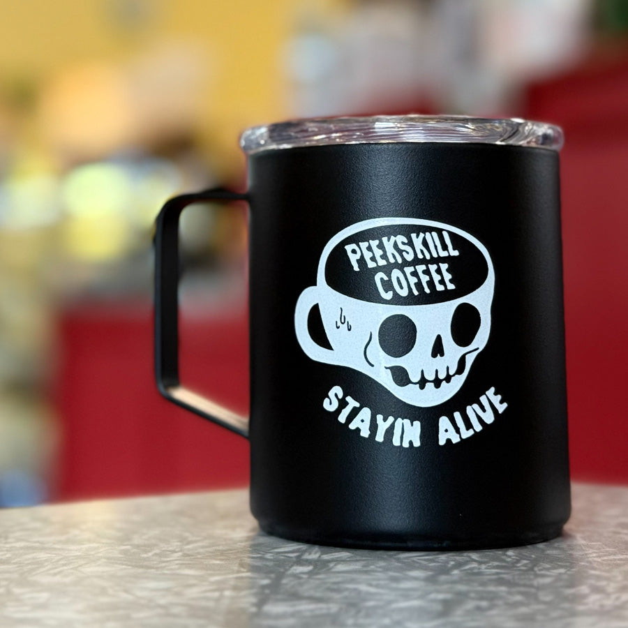 Peekskill Coffee 12oz Stayin' Alive Camp Mug