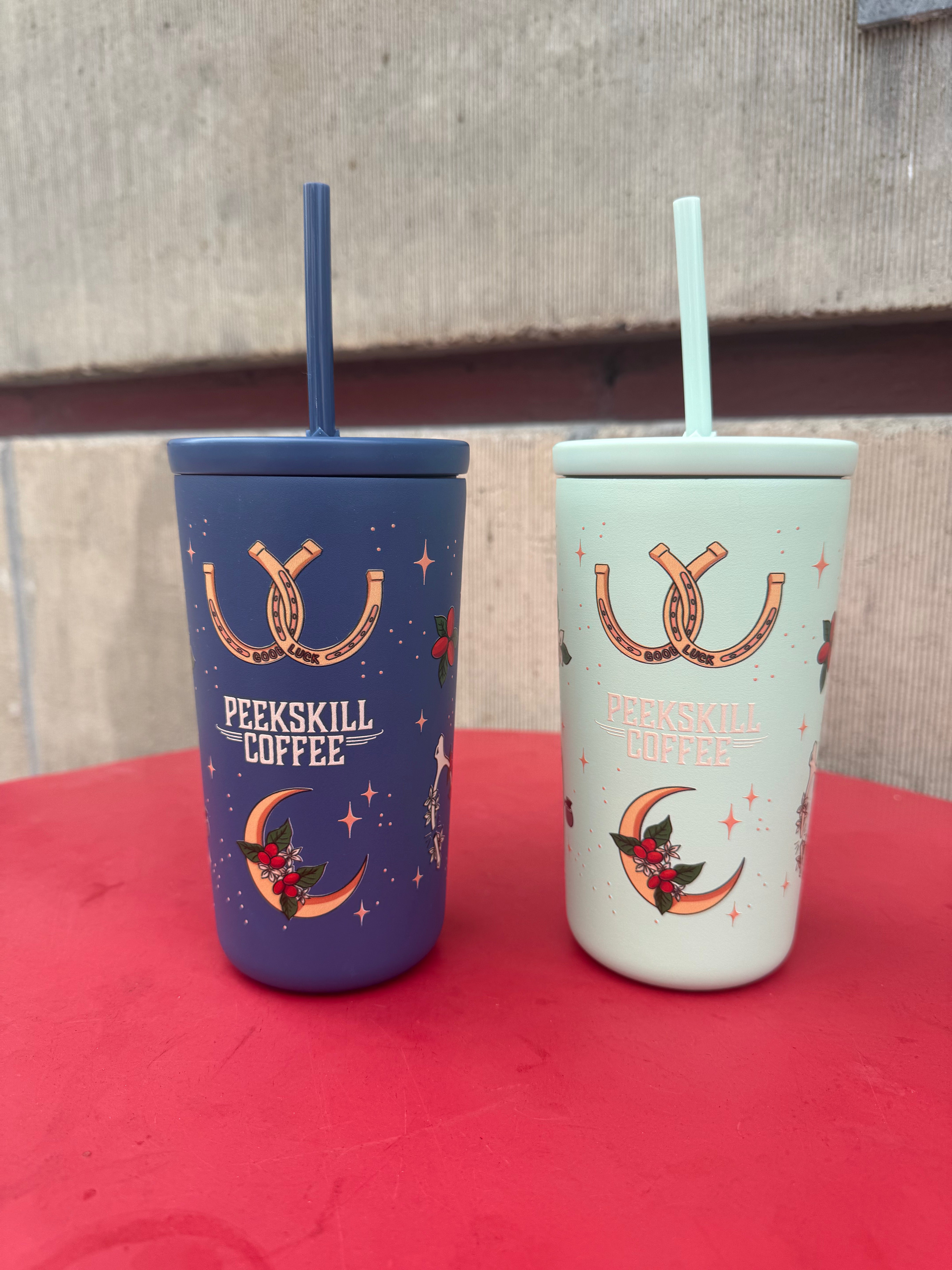 Peekskill Coffee 16oz Tumbler with Straw
