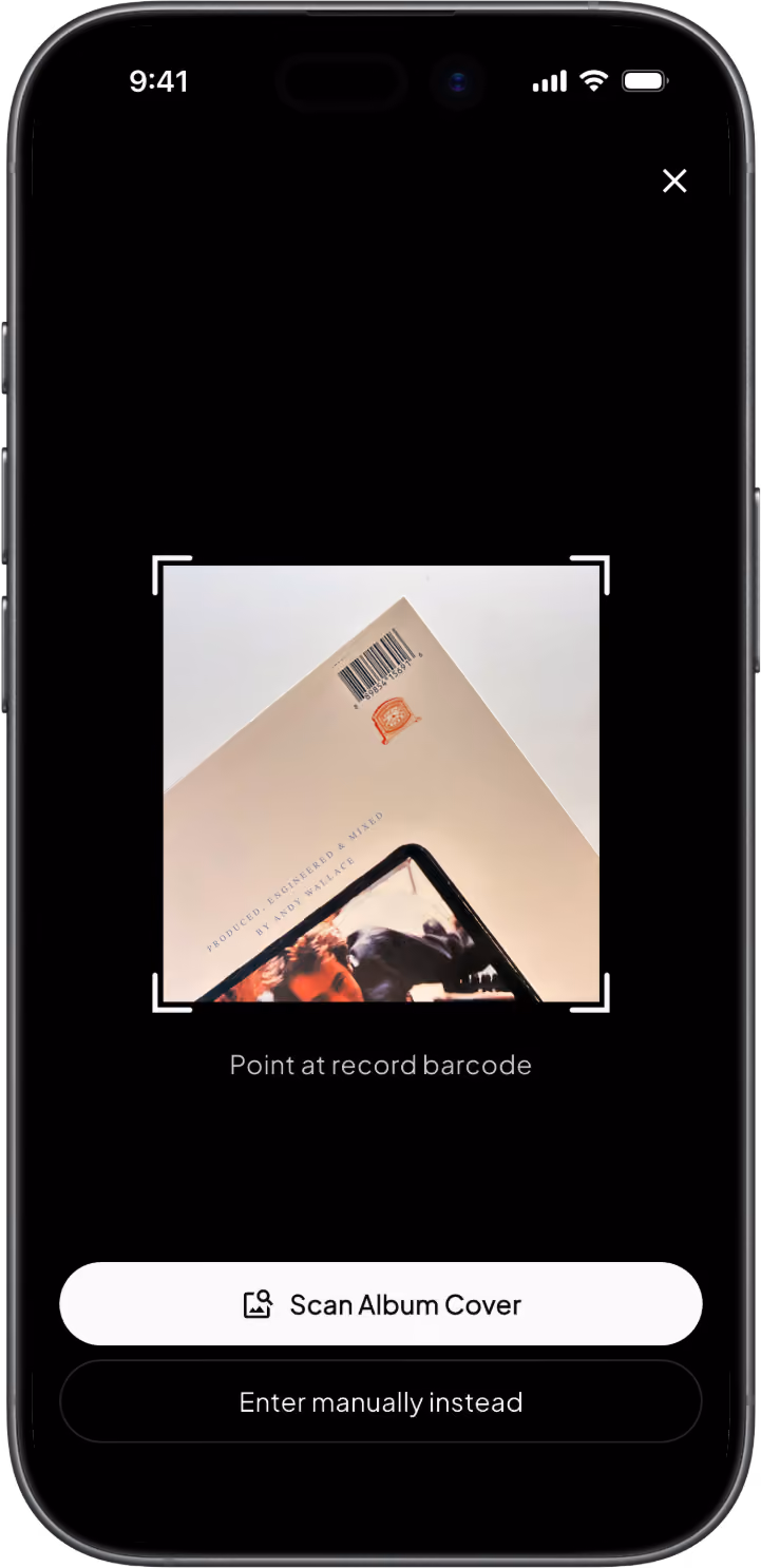 Groovv identifying the exact pressing of a vinyl record from its barcode