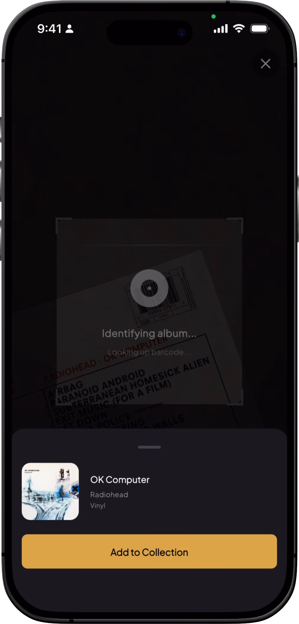Groovv record page showing the change pressing option to select the exact vinyl version