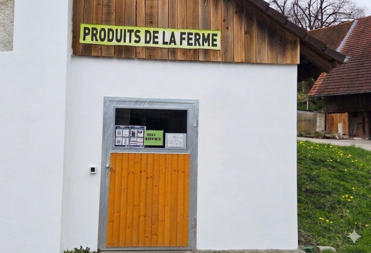 [background image] image of storefront (for a grocery store)