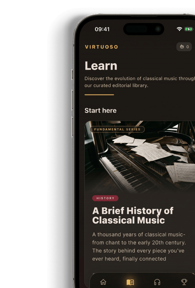 A Brief History of Classical Music — the free Virtuoso course to learn classical music from scratch