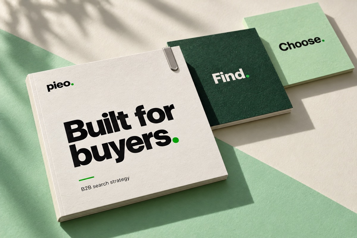 Illustrative Pieo Built for buyers strategy booklets