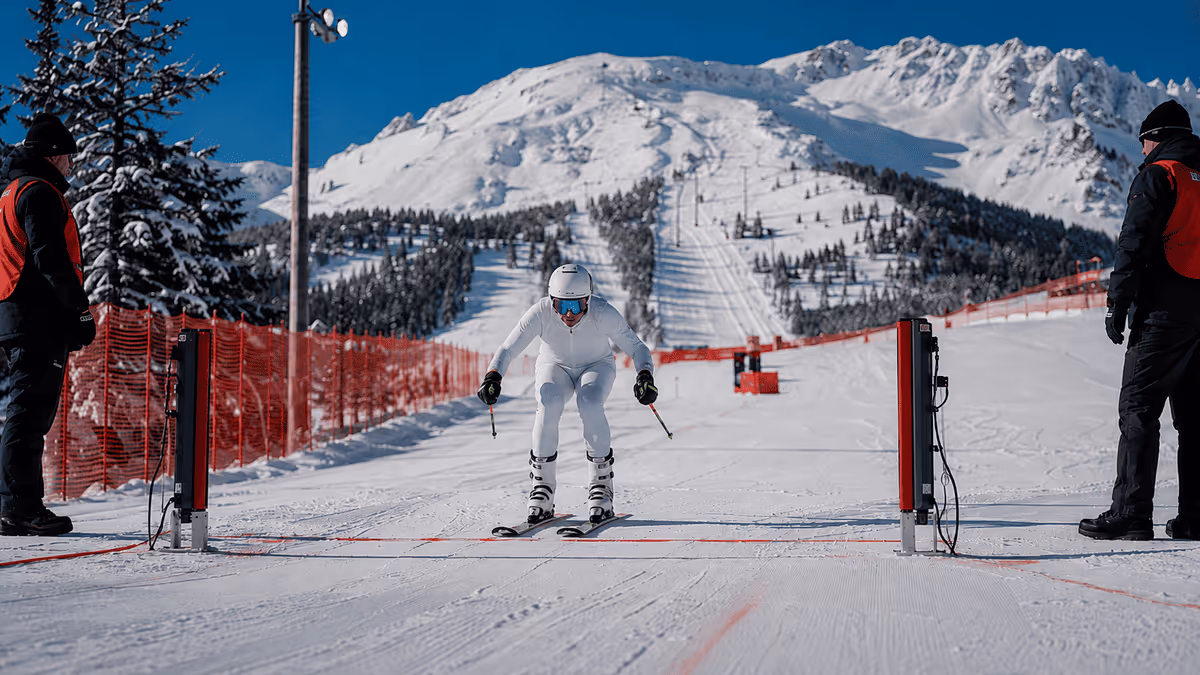 Slalom and alpine skiing