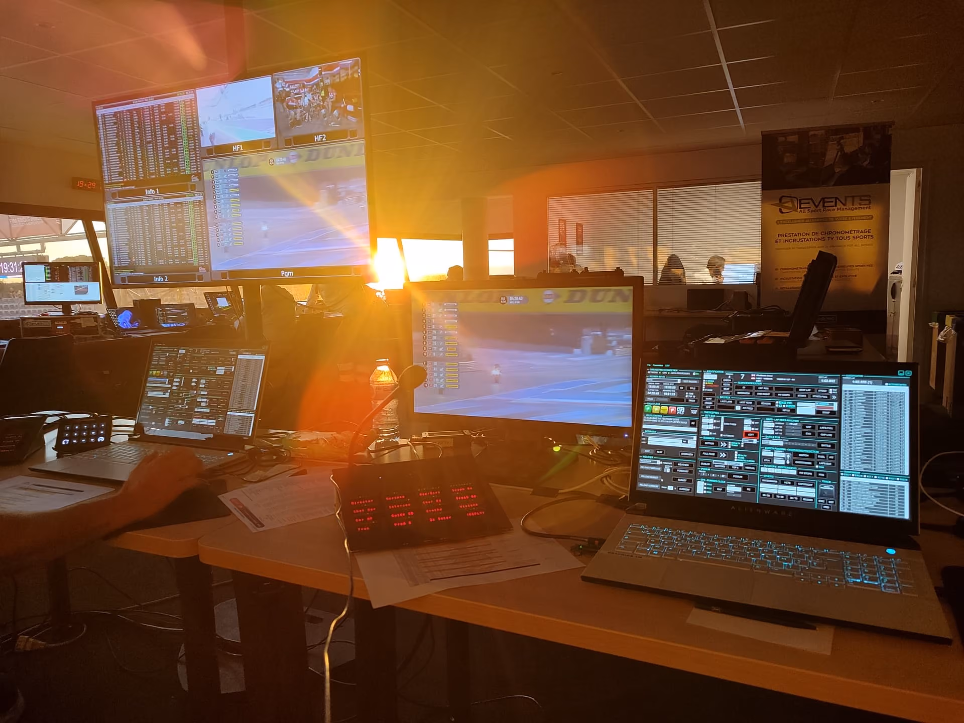 Incrustation TV sportive pour les retransmissions en direct