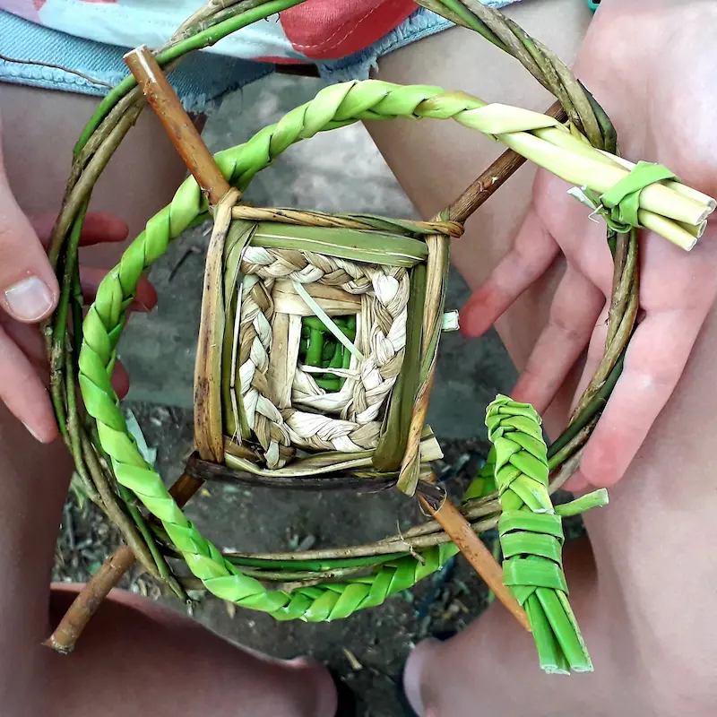 Animation vannerie pour les scolaires