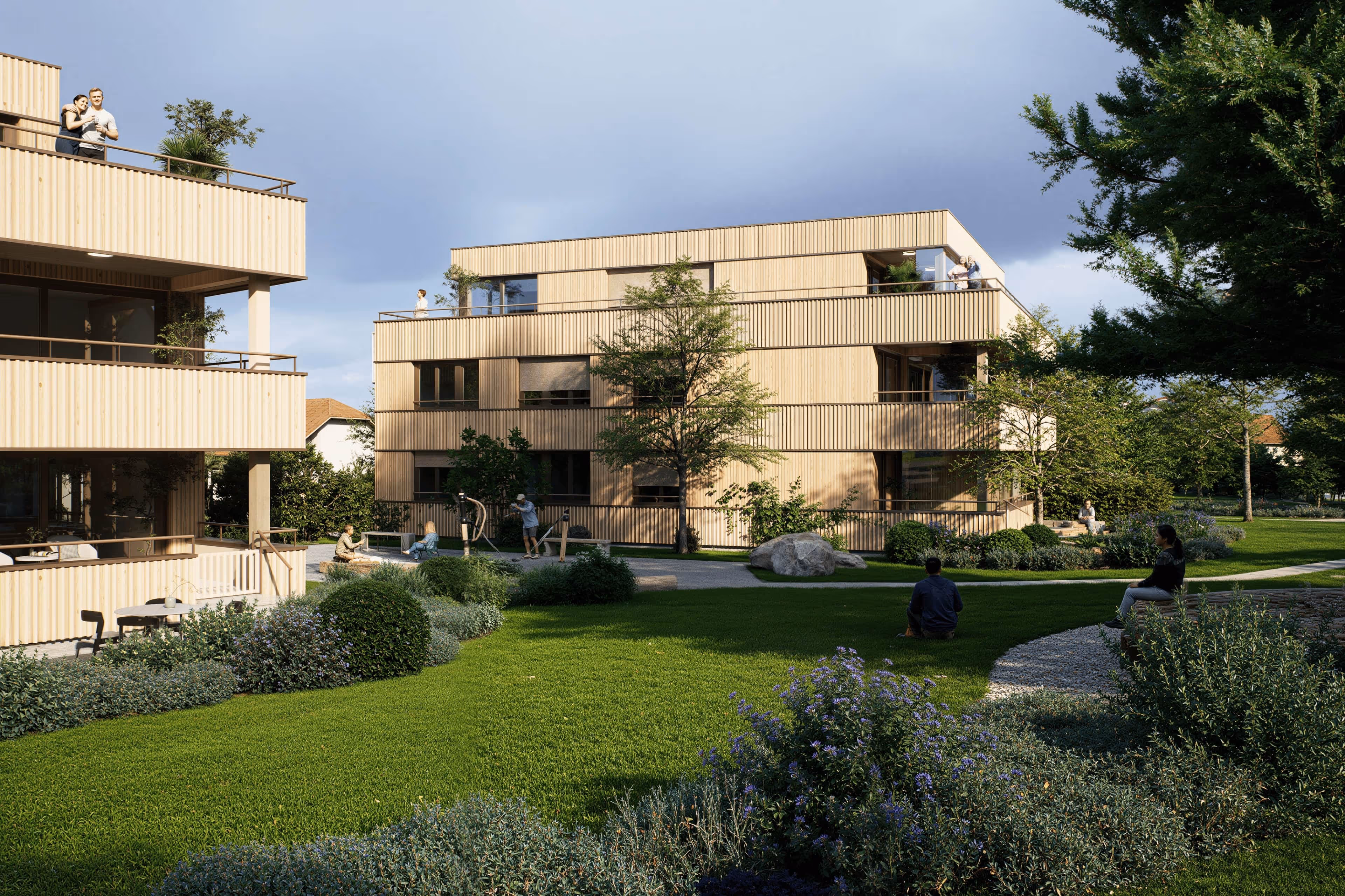 Wohnen im Park Fünf luxuriöse Eigentumswohnungen in Goldach