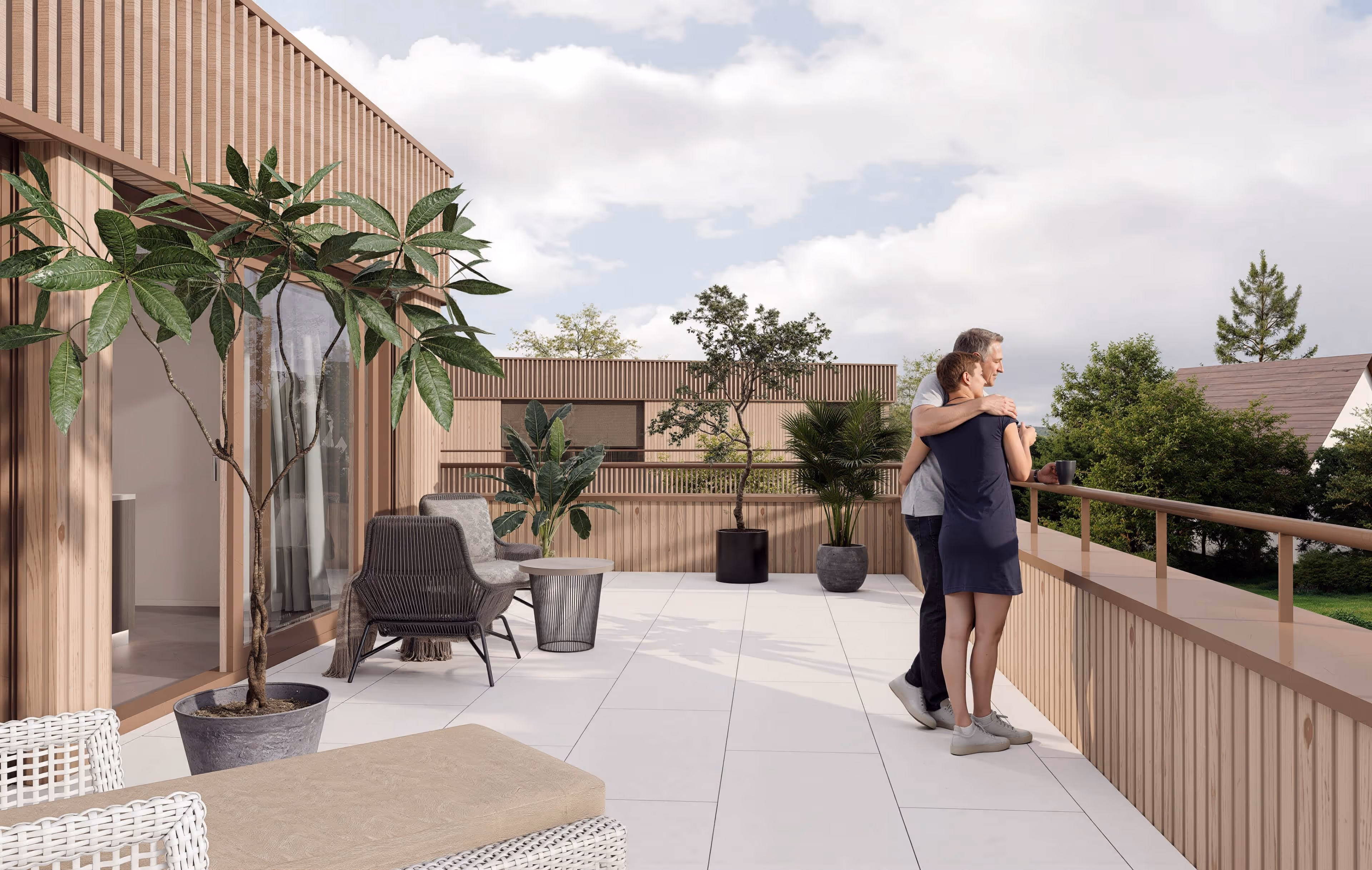 Wohnen im Park Fünf luxuriöse Eigentumswohnungen in Goldach