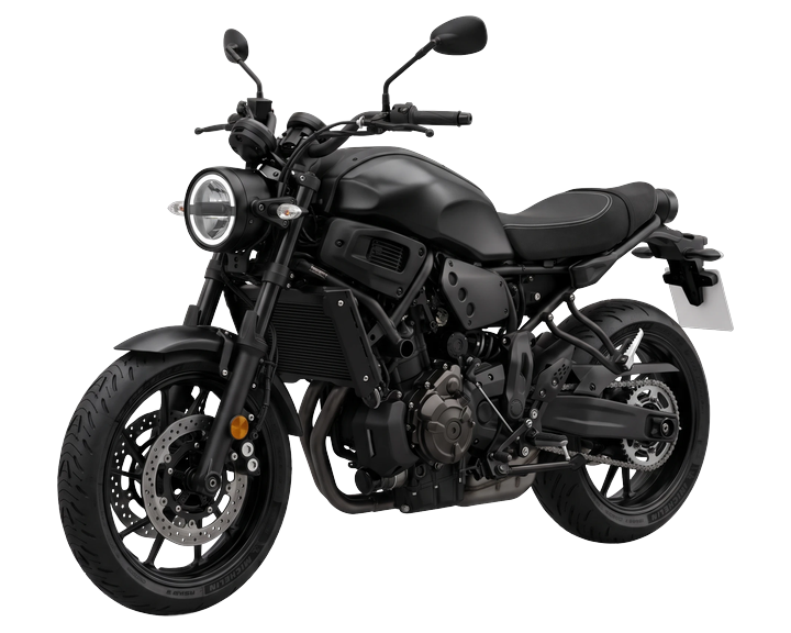 Moto roadster noire