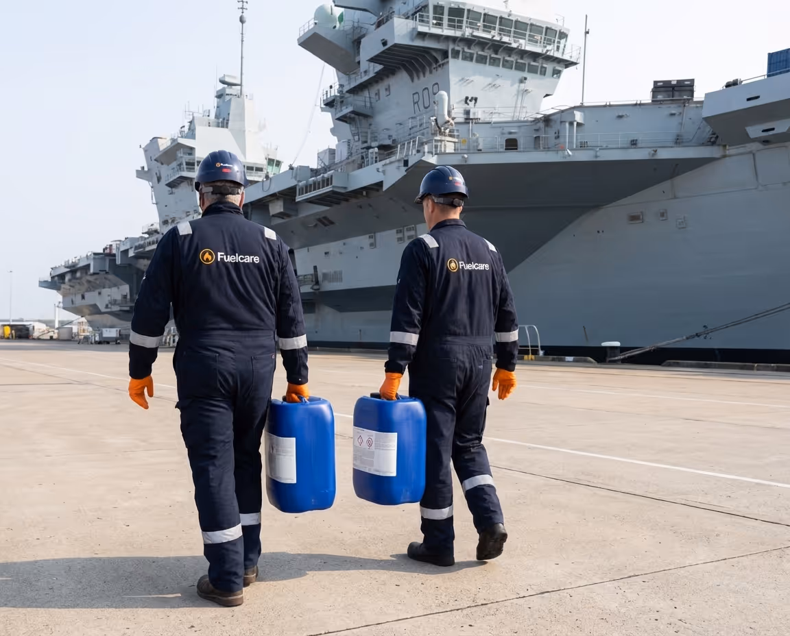 Fuelcare Engineers on Site with Defence Customer